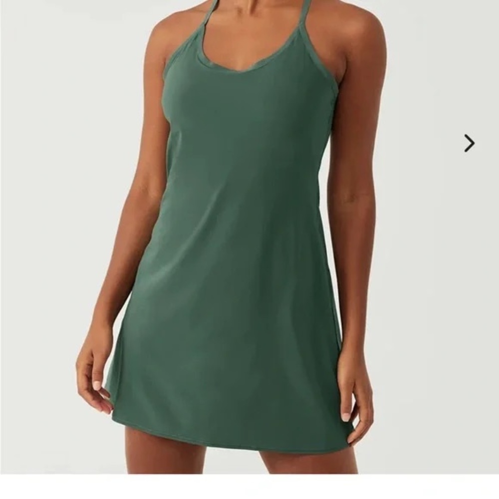 Outdoor Voices Forest Green Exercise Dress